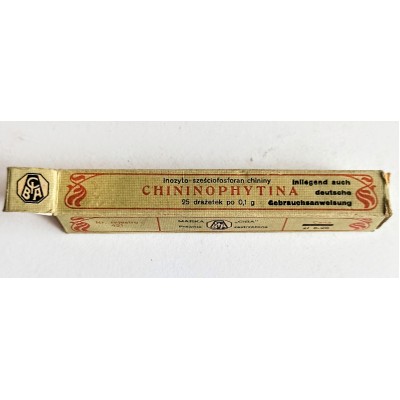 Opakowanie do tabletkach Chininophytina, CIBA 